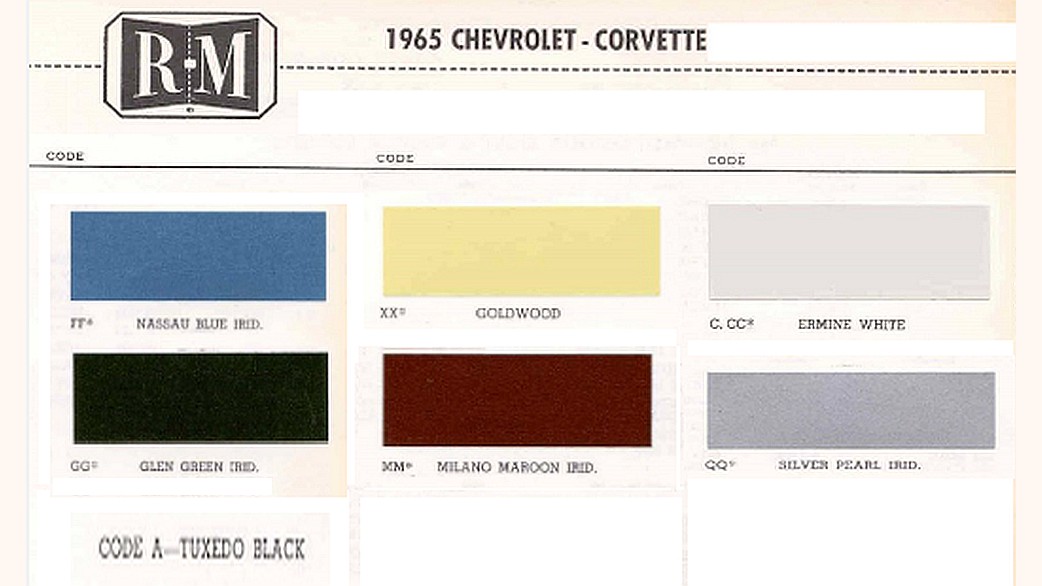 Click to Enlarge-Esc to Close Corvette Generations/C2/C2 1965 Colors.jpg